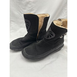 Women's Alegria Aspen Butterfly Shearling Lined Leather boots, zip up Size 38